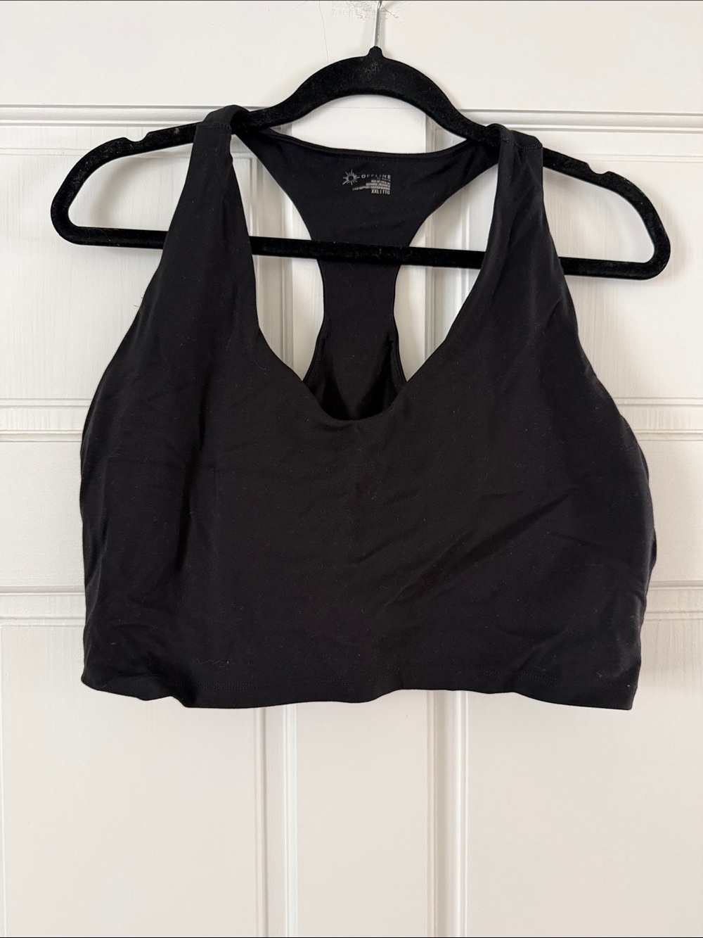 aerie Black Racerback Sports Bra